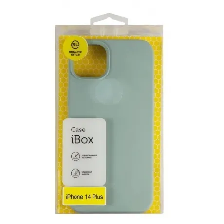 Чехол Red Line для iPhone 14 Plus, для MagSafe, кожаный, оливков...