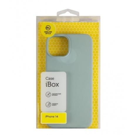 Чехол Red Line для iPhone 14, для MagSafe, кожаный, оливковый УТ...