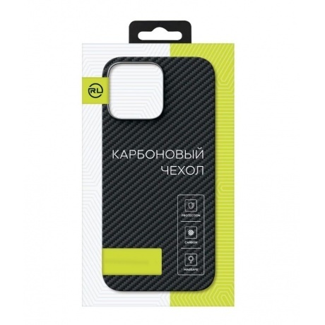 Чехол Red Line для iPhone 15 Plus, для MagSafe, карбон, матовый,...