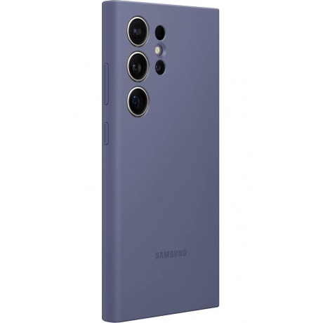 Чехол Samsung EF-PS928TVEGRU Silicone Cover для Galaxy S24 Ultra, фиолетовый - фото 3