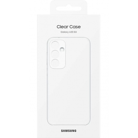 Чехол Samsung EF-QA356CTEGRU Clear Case для Galaxy A35 прозрачный - фото 6