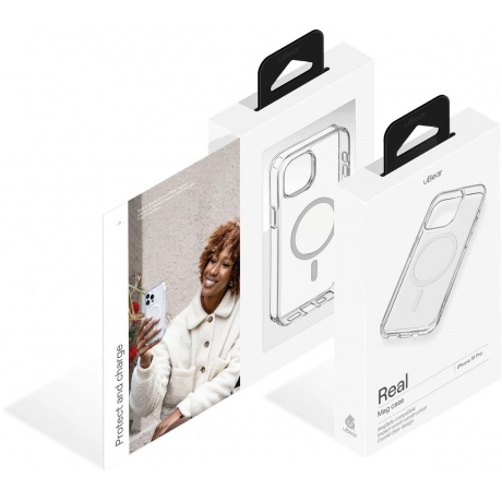 Чехол для Apple iPhone 15 Pro uBear Real Mag Case Magsafe прозрачный - фото 11