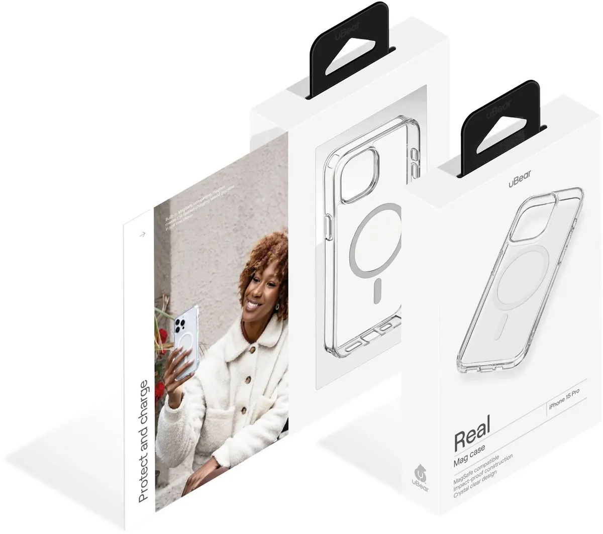 Чехол для Apple iPhone 15 Pro uBear Real Mag Case Magsafe прозрачный - фото 11