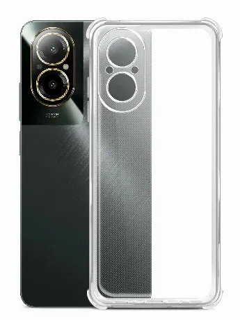 Накладка силикон iBox Crystal для Realme C67, с усиленными углам...