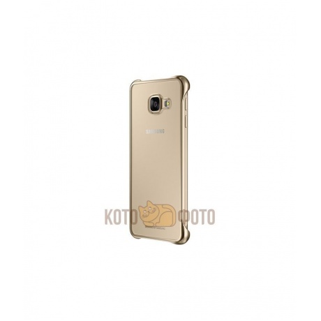 Чехол Samsung ClearCover для Galaxy A7 (A710) SAM-EF-QA710CFEGRU Gold - фото 3