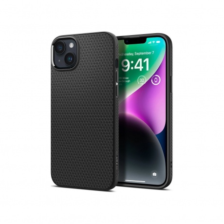 Чехол для телефона Spigen Liquid Air iPhone 14 Matte Black (ACS05037)