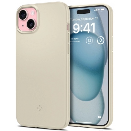 Чехол для телефона Spigen Thin Fit для iPhone 15 Mute Beige (ACS...