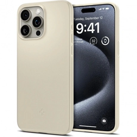 Чехол для телефона Spigen Thin Fit для iPhone 15 Pro Mute Beige ...