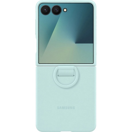 

Чехол (клип-кейс) Samsung для Samsung Galaxy Z Flip7 Ring Case Z Flip7 мятный (EF-PF766TMEGRU)