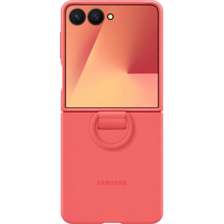 Чехол-накладка Samsung EF-PF766TREGRU Ring Silicone Case для Gal...