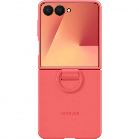 Чехол-накладка Samsung EF-PF766TREGRU Ring Silicone Case для Gal...