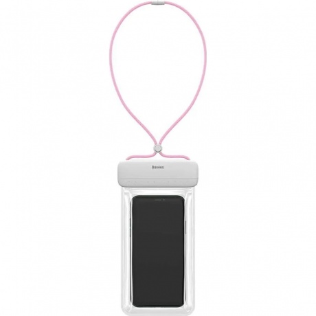 

Чехол Baseus Let''s go Slip Cover Waterproof Bag White/Pink (ACFSD-D24), Серый;прозрачный;розовый