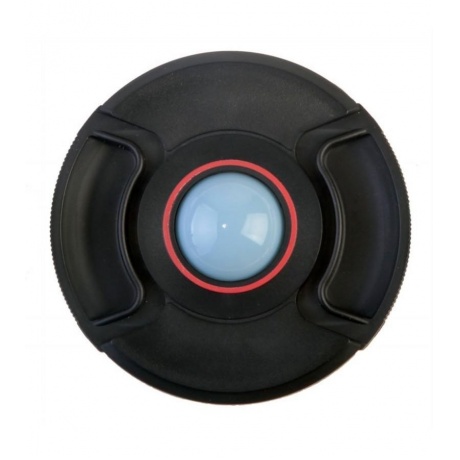 Крышка Flama FL-WB72С на объектив для защиты и установки баланса белого, 72mm, цвет черный/красный - фото 1