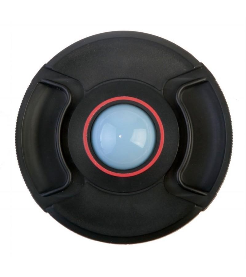 Крышка Flama FL-WB72С на объектив для защиты и установки баланса белого, 72mm, цвет черный/красный