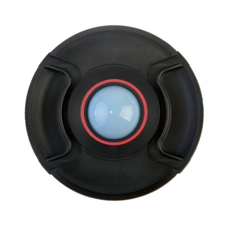 Крышка Flama FL-WB52С на объектив для защиты и установки баланса белого, 52mm, цвет черный/красный - фото 1