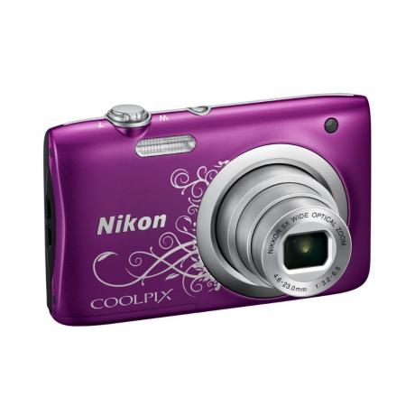 Цифровой фотоаппарат Nikon Coolpix A10 Purple Lineart - фото 3