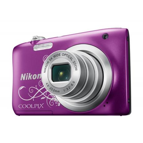 Цифровой фотоаппарат Nikon Coolpix A10 Purple Lineart - фото 4
