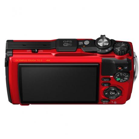 Цифровой фотоаппарат Olympus Tough TG-5 Red в комплекте с рассеивателем для макросъёмки LG-1 - фото 7