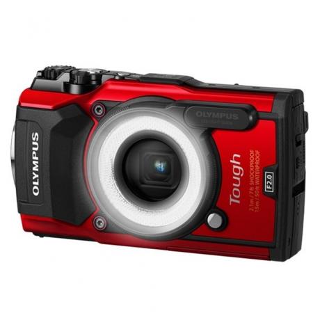 Цифровой фотоаппарат Olympus Tough TG-5 Red в комплекте с рассеивателем для макросъёмки LG-1 - фото 8