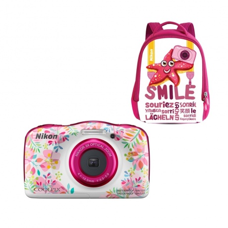 Цифровой фотоаппарат Nikon Coolpix W150 Flower Backpack Kit - фото 1