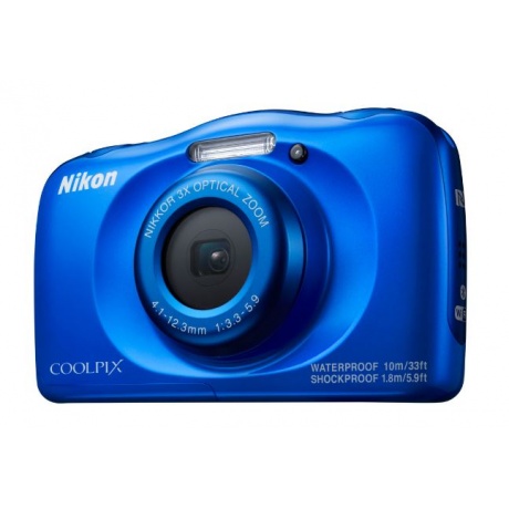 Цифровой фотоаппарат Nikon Coolpix W100  Blue - фото 4
