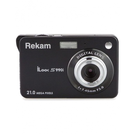 Фотоаппарат Rekam iLook S990i черный 21Mpix 3&quot; 720p SDHC/MMC CMOS IS el/Li-Ion - фото 1