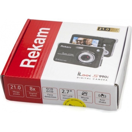 Фотоаппарат Rekam iLook S990i черный 21Mpix 3&quot; 720p SDHC/MMC CMOS IS el/Li-Ion - фото 6