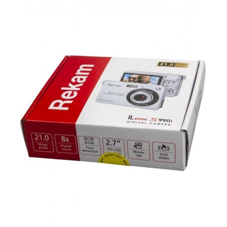 Фотоаппарат Rekam iLook S990i серебристый 21Mpix 3" 720p SDHC/MMC CMOS IS el/Li-Ion - фото 4