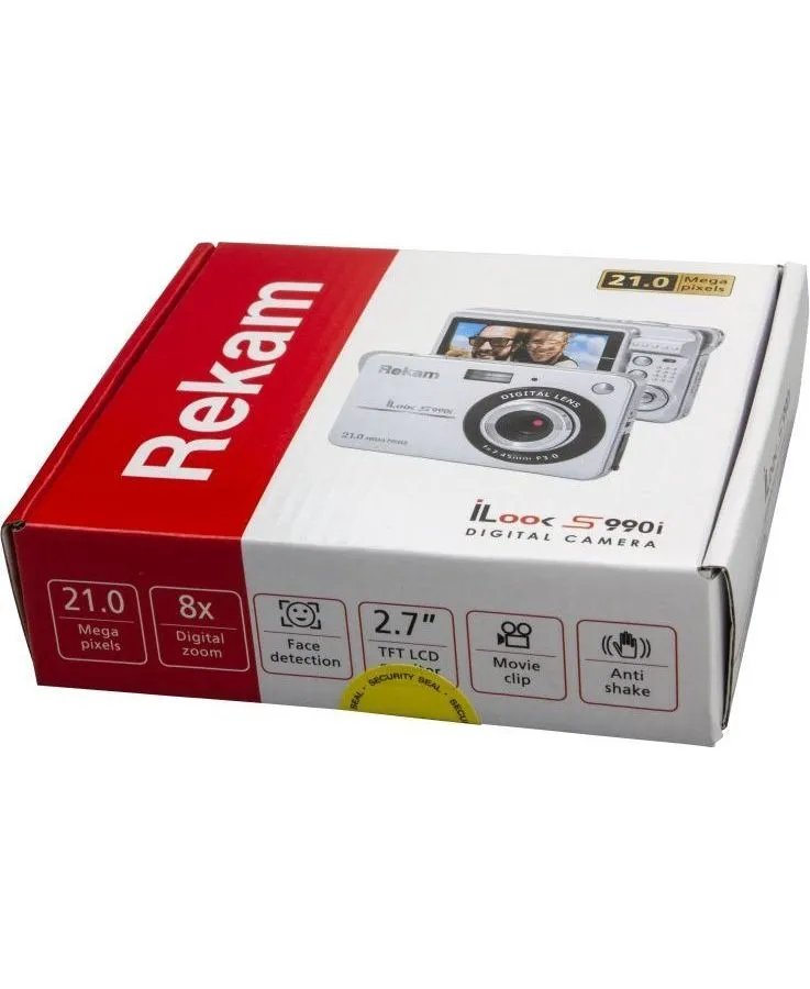 Фотоаппарат Rekam iLook S990i серебристый 21Mpix 3" 720p SDHC/MMC CMOS IS el/Li-Ion - фото 4