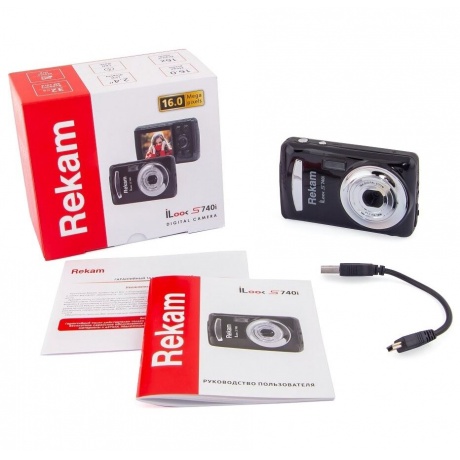 Фотоаппарат Rekam iLook S740i черный 2.4" 720p - фото 3