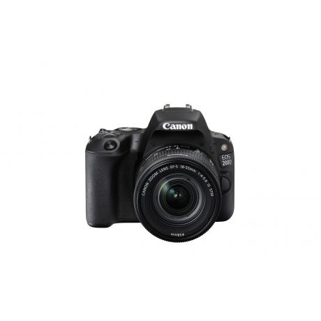 Фотоаппарат зеркальный Canon EOS 200D Kit 18-55mm IS STM Black - фото 2