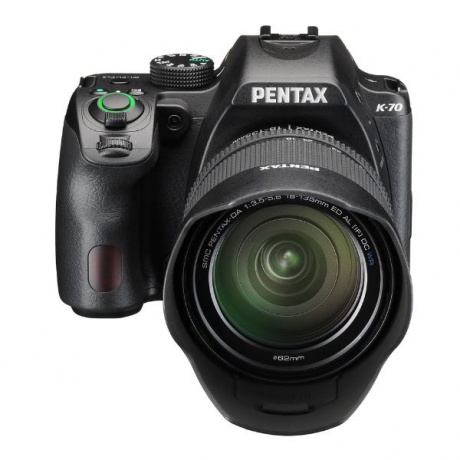 Фотоаппарат зеркальный Pentax K-70 Kit 18-135 WR black - фото 3