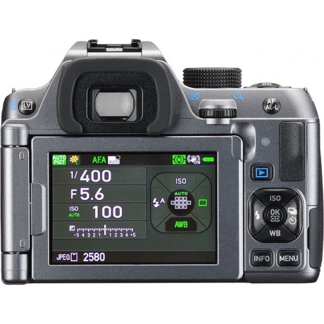 Фотоаппарат зеркальный Pentax K-70 Kit + DA L18-135 WR silver - фото 8