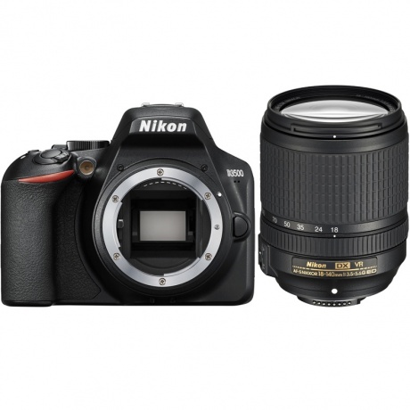 Зеркальный Фотоаппарат Nikon D3500 черный 24.2Mpix 18-140mm f/3.5-5.6 VR 3&quot; 1080p Full HD SDXC Li-ion (с объективом) - фото 1