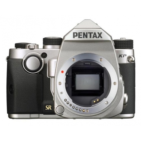 Зеркальный фотоаппарат PentaxKP body silver + 3 рукоятки - фото 1