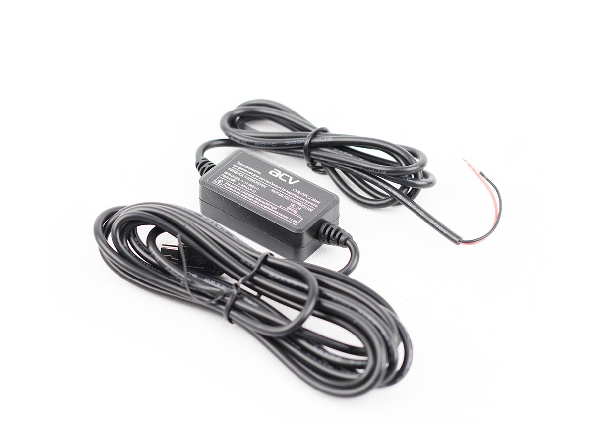 Кабель для скрытой установки видеорегистратора ACV CVR-DPC2 Mini кабель питания mini usb для скрытой установки ibox 24h parking monitoring cord s10 для видеорегистраторов
