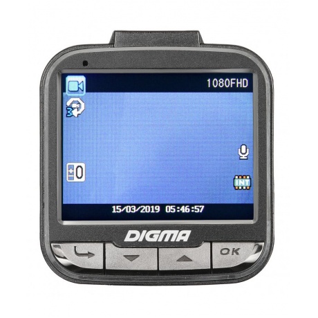 Видеорегистратор Digma FreeDrive 206 Night FHD (GP5168) черный - фото 3