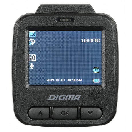 Видеорегистратор Digma FreeDrive 112 (GP1247) черный - фото 3