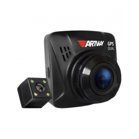 Видеорегистратор Artway AV-398 GPS Dual Compact черный - фото 1