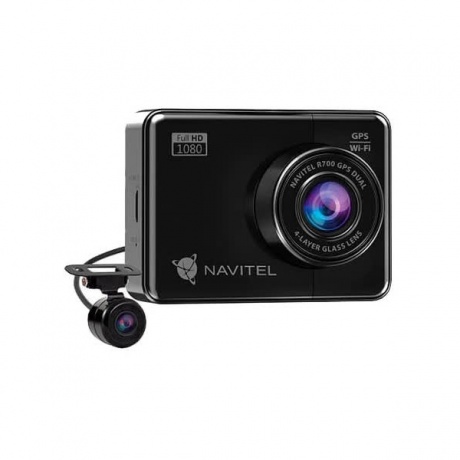 Видеорегистратор Navitel R700 GPS DUAL черный - фото 1