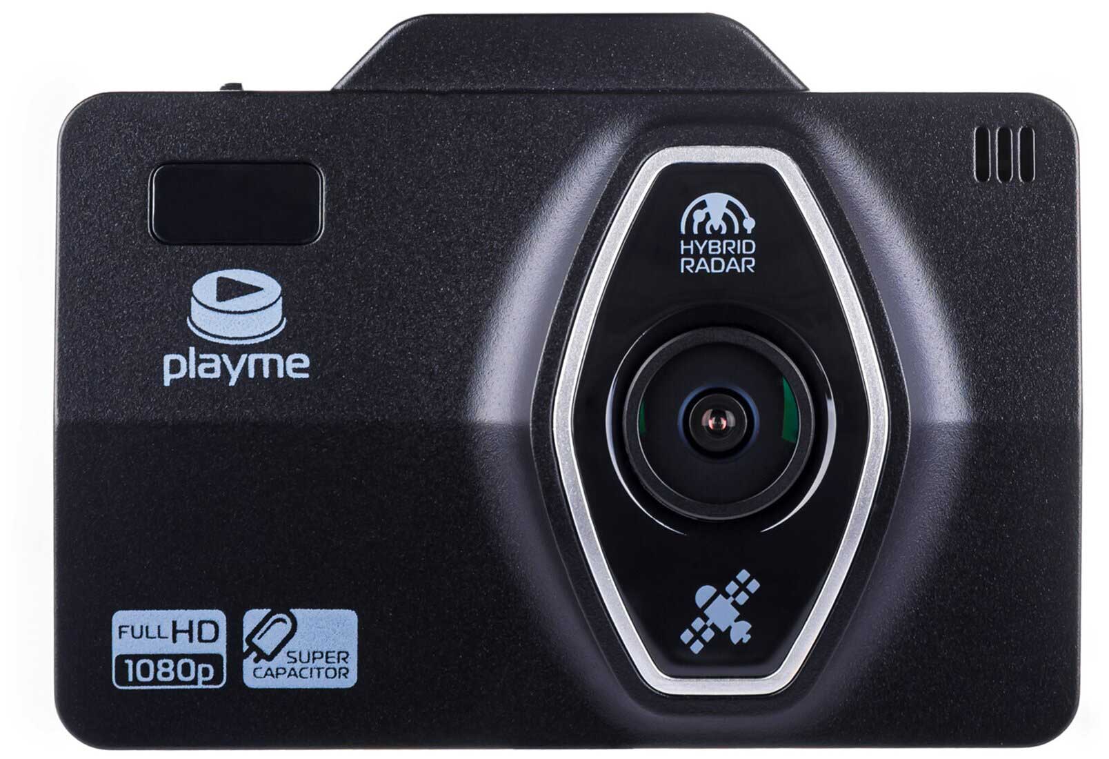 Видеорегистратор с радар-детектором Playme Lite, GPS автомобильный видеорегистратор playme spark