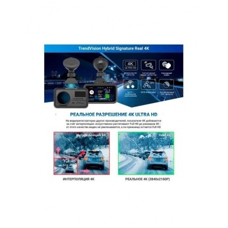 Видеорегистратор TrendVision Hybrid Signature Real 4K - фото 8