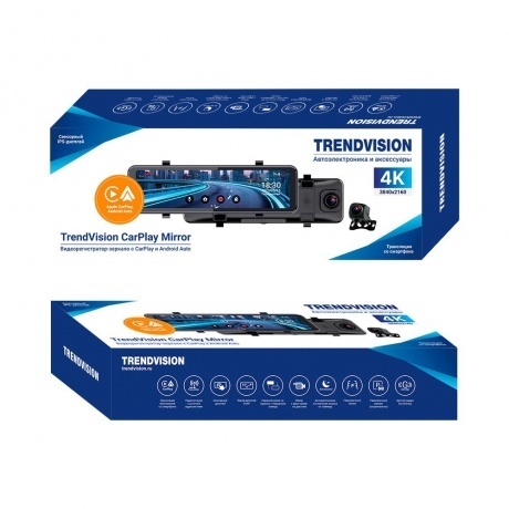 Видеорегистратор-зеркало TrendVision CarPlay Mirror - фото 14