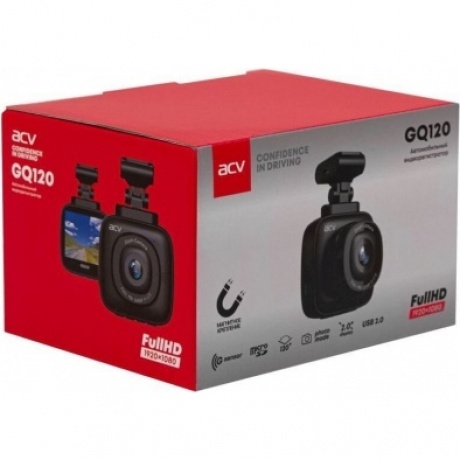 Видеорегистратор ACV GQ120 FHD/2.0"IPS/1220град/MOOV/GPCV1167/G-sensor/Магнитное крепление - фото 9