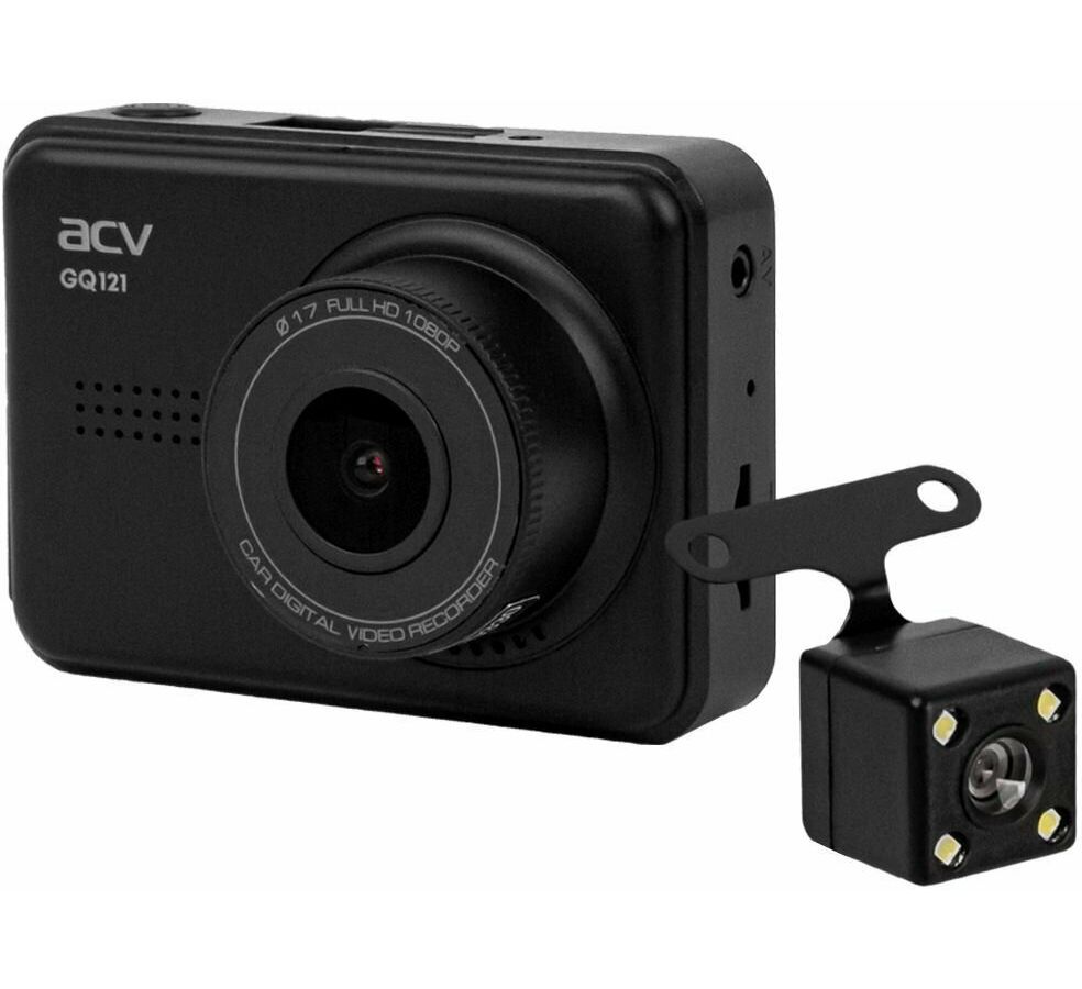 Видеорегистратор ACV GQ121 c камерой з.в.FHD/2.45/140град/G-sensor/Магнитное крепление видеорегистратор acv gq117