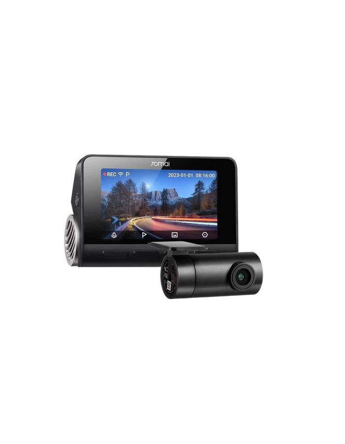 Видеорегистратор 70Mai Dash Cam 4K A810 + Rear Cam Set HDR черный 8Mpix 2160x3840 2160p 150гр. GPS