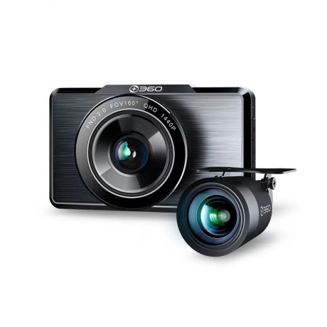 Видеорегистратор 360 Dash Cam G500H, 2 камеры, GPS отличное состояние - фото 1
