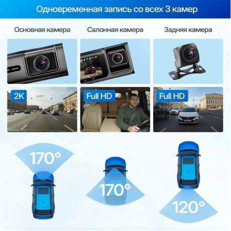 Видеорегистратор TrendVision Phantom 3CH GPS - фото 9