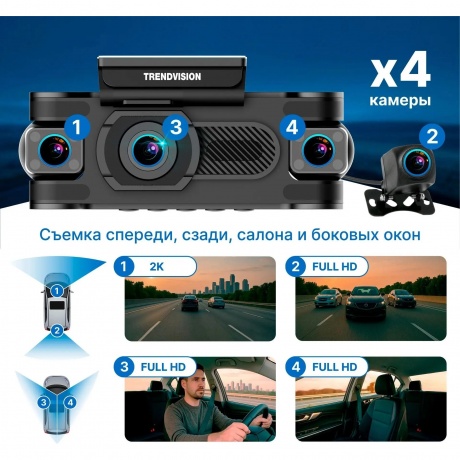 Видеорегистратор TrendVision Proof 360 GPS - фото 8