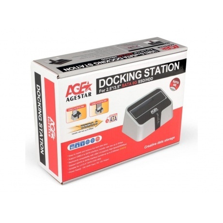 Док-станция AgeStar 3CBT2(6G) 3.5&quot;, 2.5&quot; SATA - фото 6